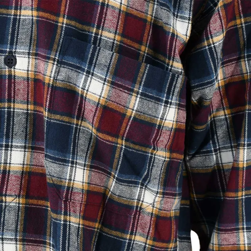 Chemise en flanelle à carreaux - Carreaux bleu foncé - Kiabi - 18.00