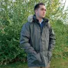 Parka unisexe Warm rembourrée 8 poches polyester kaki L à 3XL Parka unisexe Warm rembourrée 8 poches polyester kaki L à 3XL