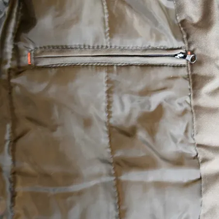 Parka unisexe Warm rembourrée 8 poches polyester kaki L à 3XL Parka unisexe Warm rembourrée 8 poches polyester kaki L à 3XL