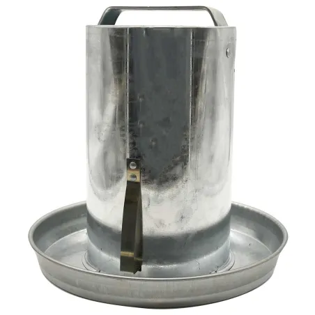 Abreuvoir Poules à Double Parois en Tôle Galvanisée de 4 à 12 L