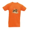 Tee-shirt Orange Sanglier Solitaire Bartavel® Tee-shirt Orange Sanglier Solitaire Bartavel®