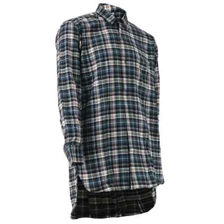 Chemise Tanouk flanelle 100% coton bleu marine S à 4XL Chemise Tanouk flanelle 100% coton bleu marine S à 4XL