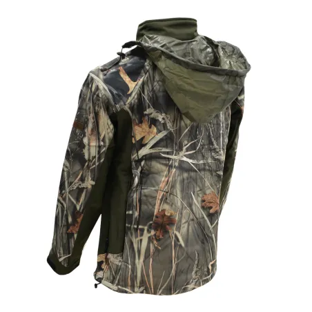 Blouson chasse softshell 4 poches polyester camo kaki S à 3XL Blouson chasse softshell 4 poches polyester camo kaki S à 3XL