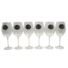Verres à vin 360 ml décor étain relief de gibiers 6 pièces Verres à vin 360 ml décor étain relief de gibiers 6 pièces