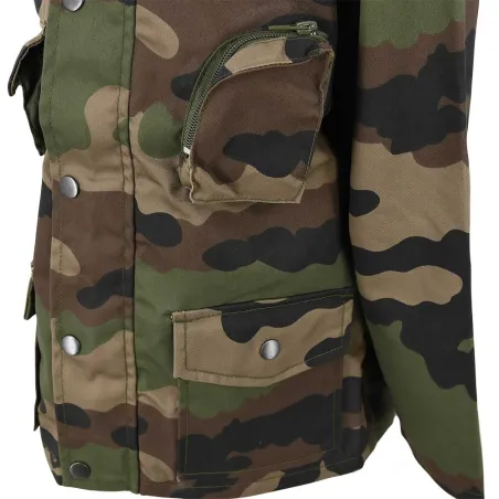 Veste chasse fermeture glissière coton polyester camo 6 à 16 ans Veste chasse fermeture glissière coton polyester camo 6 à 16 ans