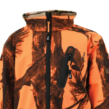 Blouson enfant Softshell Ghostcamo 3 poches polyester 6 à 16 ans Blouson enfant Softshell Ghostcamo 3 poches polyester 6 à 16 ans