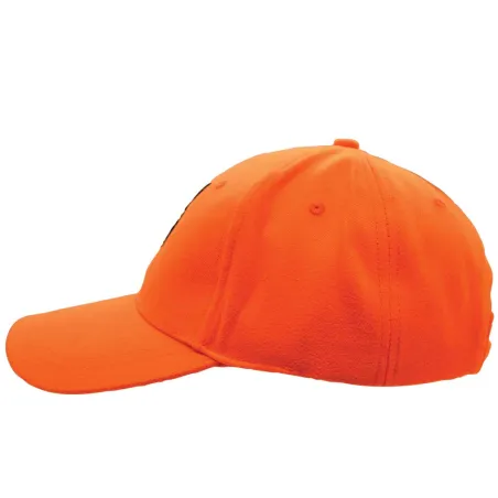Casquette confort brodé sanglier tissu respirant orange Casquette confort brodé sanglier tissu respirant orange
