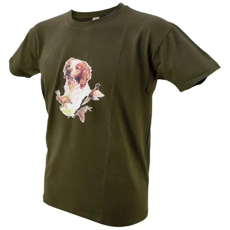 T-shirt kaki épagneul Bartavel®