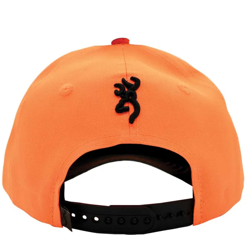 Casquette baseball lin coloris orange fabriquée en France