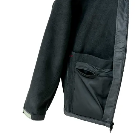 Blouson Softshell River polaire polyester kaki noir M à 3XL