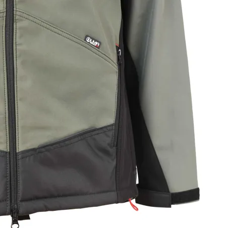 Blouson Softshell River polaire polyester kaki noir M à 3XL