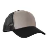 Casquette Capitole coton polyester respirant réglable gris noir