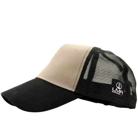 Casquette Capitole coton polyester respirant réglable gris noir