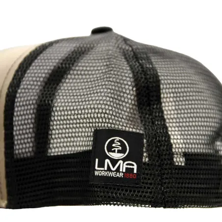 Casquette Capitole coton polyester respirant réglable gris noir