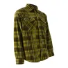 Chemise chaude à carreaux polyester peigné lourd verte M à 3 XL Chemise chaude à carreaux polyester peigné lourd verte M à 3 XL