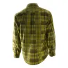 Chemise chaude à carreaux polyester peigné lourd verte M à 3 XL Chemise chaude à carreaux polyester peigné lourd verte M à 3 XL