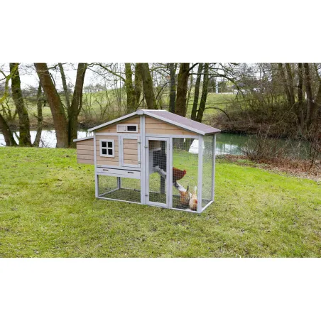 Poulailler "Grand luxe" avec renfort métallique Poulailler "Grand luxe" avec renfort métallique