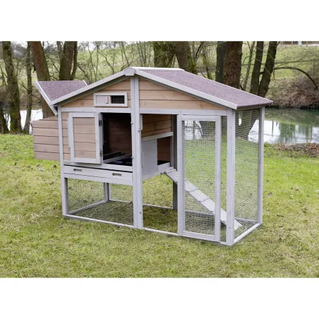 Poulailler "Grand luxe" avec renfort métallique Poulailler "Grand luxe" avec renfort métallique