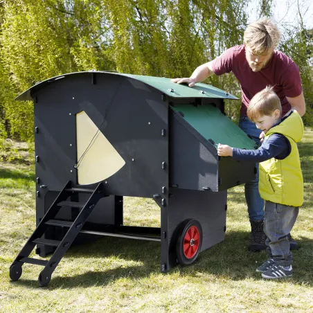 Poulailler surélevé en plastique recyclé 8 à 15 poules