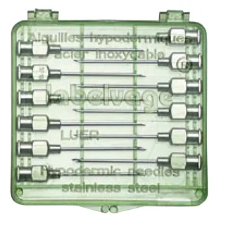 Aiguilles réutilisables acier inoxydable triple biseau Volailles - Ovins - Bovins par lot de 12