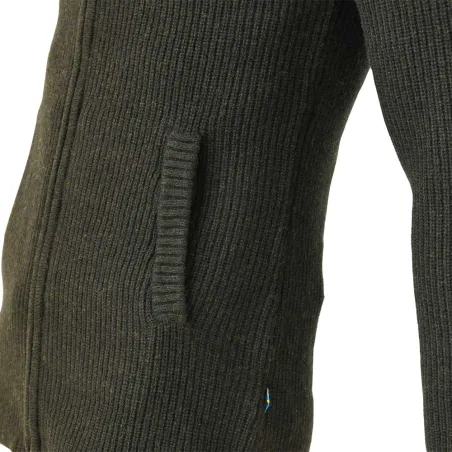 Gilet femme Shirley col montant laine vert loden XS à 3XL Gilet femme Shirley col montant laine vert loden XS à 3XL