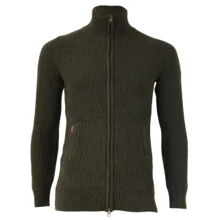 Gilet femme Shirley col montant laine vert loden XS à 3XL