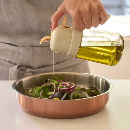 Set 3 poêles acier inox 20/24/26cm + manche amovible 496-816g