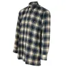 Chemise à carreaux Dolty flanelle coton bleu beige S à 4XL Chemise à carreaux Dolty flanelle coton bleu beige S à 4XL