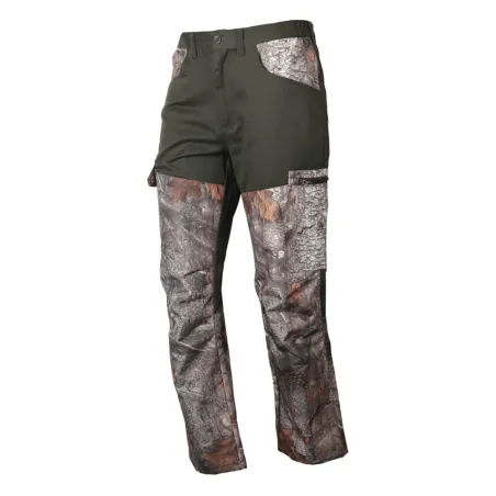 Pantalon traque enfant 5 poches polyester camo Forest 6 à 16 ans
