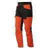 Pantalon traque enfant polyester coton orange kaki 6 à 16 ans