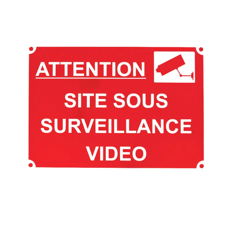 Panneau SITE SOUS SURVEILLANCE VIDEO Akilux 34 x 24cm Panneau SITE SOUS SURVEILLANCE VIDEO Akilux 34 x 24cm