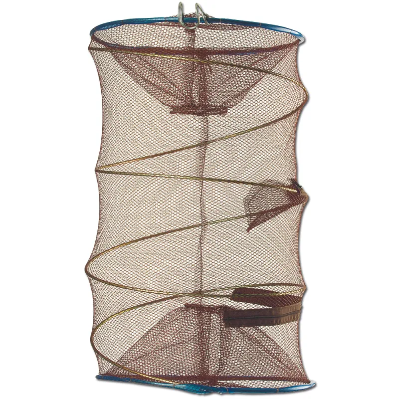 Nasse à poissons ronde pliable maille 0,9 cm Diam. 30 cm lot de 3