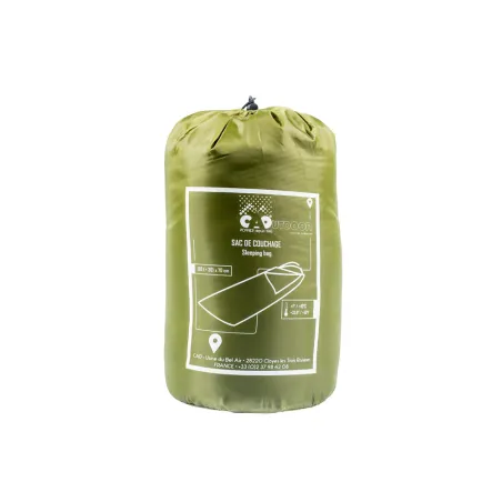 Sac de couchage mi-saison confort kaki 180(+30cm capuche) x 70cm Sac de couchage mi-saison confort kaki 180(+30cm capuche) x 70cm