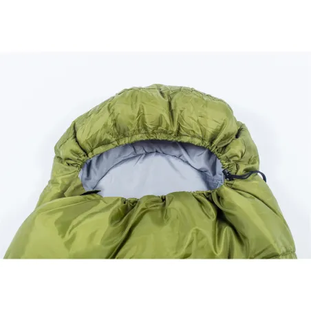 Sac de couchage mi-saison confort kaki 180(+30cm capuche) x 70cm Sac de couchage mi-saison confort kaki 180(+30cm capuche) x 70cm