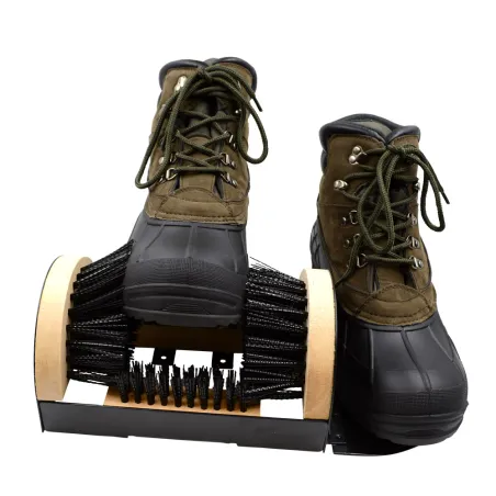 Gratte bottes 4 brosses nylon rigide 23x15cm + repose bien Gratte bottes 4 brosses nylon rigide 23x15cm + repose bien