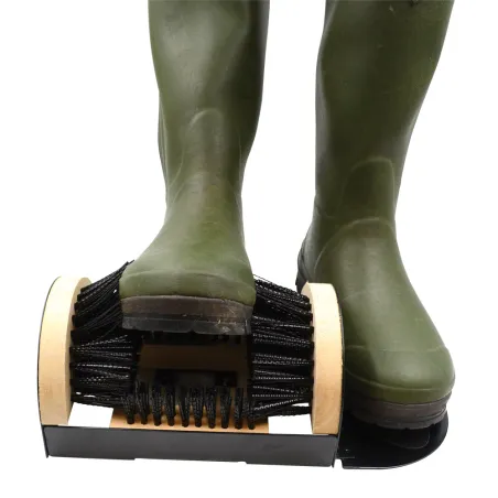 Gratte bottes 4 brosses nylon rigide 23x15cm + repose bien Gratte bottes 4 brosses nylon rigide 23x15cm + repose bien