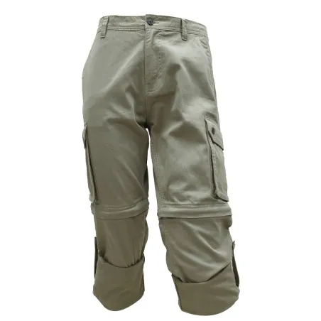 Pantalon treillis 6 poches homme 3 en 1 coton beige 38 à 66 Pantalon treillis 6 poches homme 3 en 1 coton beige 38 à 66