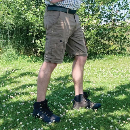 Pantalon treillis 6 poches homme 3 en 1 coton beige 38 à 66 Pantalon treillis 6 poches homme 3 en 1 coton beige 38 à 66