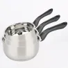Casserole acier inoxydable / 4 tailles 14 à 20 cm