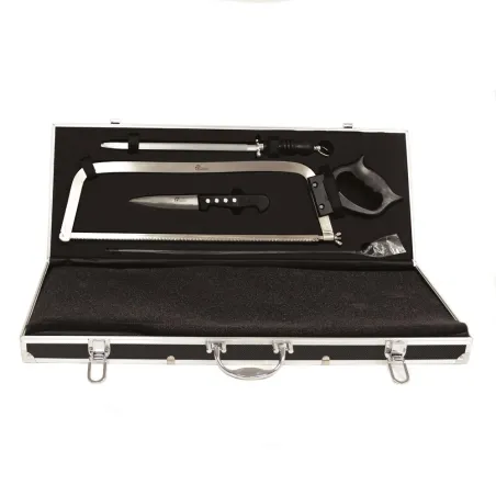 Mallette boucher professionnelle alu 8 pièces 70x26,5x8cm Mallette boucher professionnelle alu 8 pièces 70x26,5x8cm