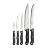 Bloc 5 Couteaux acier inoxydable + 1 ciseaux