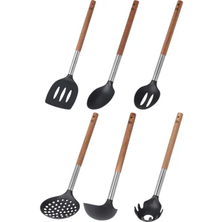 6 ustensiles de cuisine avec support pot 6 ustensiles de cuisine avec support pot