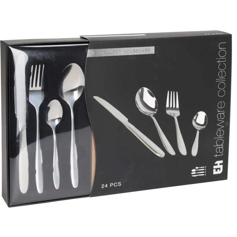 Ménagère 24 pièces – Couverts inox élégants et durables