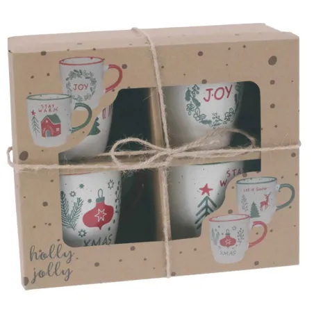 Mug Noël 200ml - Set de 4 assortis