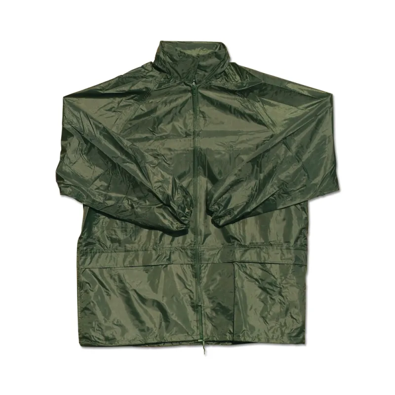 Ensemble pluie coupe vent imperméable polyester kaki M à 3XL Ensemble pluie coupe vent imperméable polyester kaki M à 3XL
