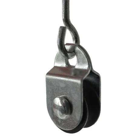 3 poulies à vis articulée, axe central 2mm