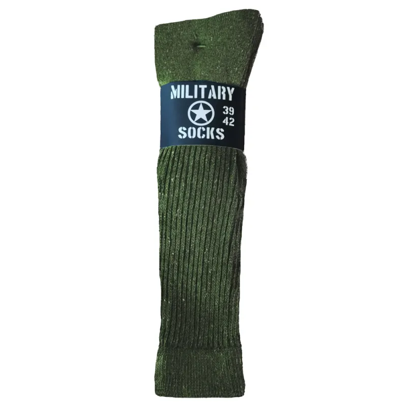 3 paires de chaussettes hautes kaki