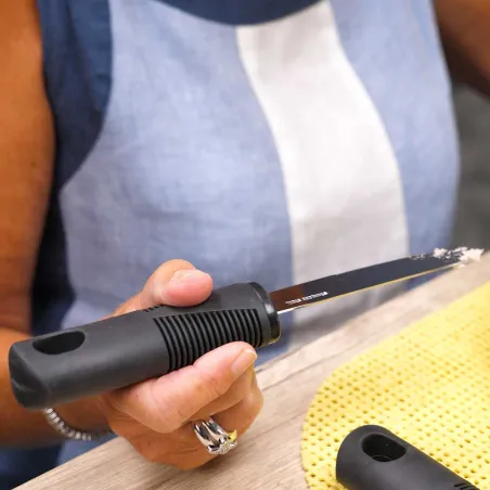 Couverts ergonomiques senior manche épais plastique - Set 4 pièces