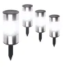 Luminaires solaires d'extérieur à planter ou à poser Borne solaire lot de 4