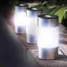 Luminaires solaires d'extérieur à planter ou à poser Borne solaire lot de 4
